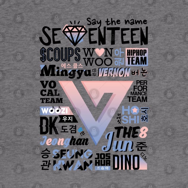 SEVENTEEN FONT COLLAGE 2 by skeletonvenus